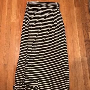 J.Crew Striped Maxi Skirt